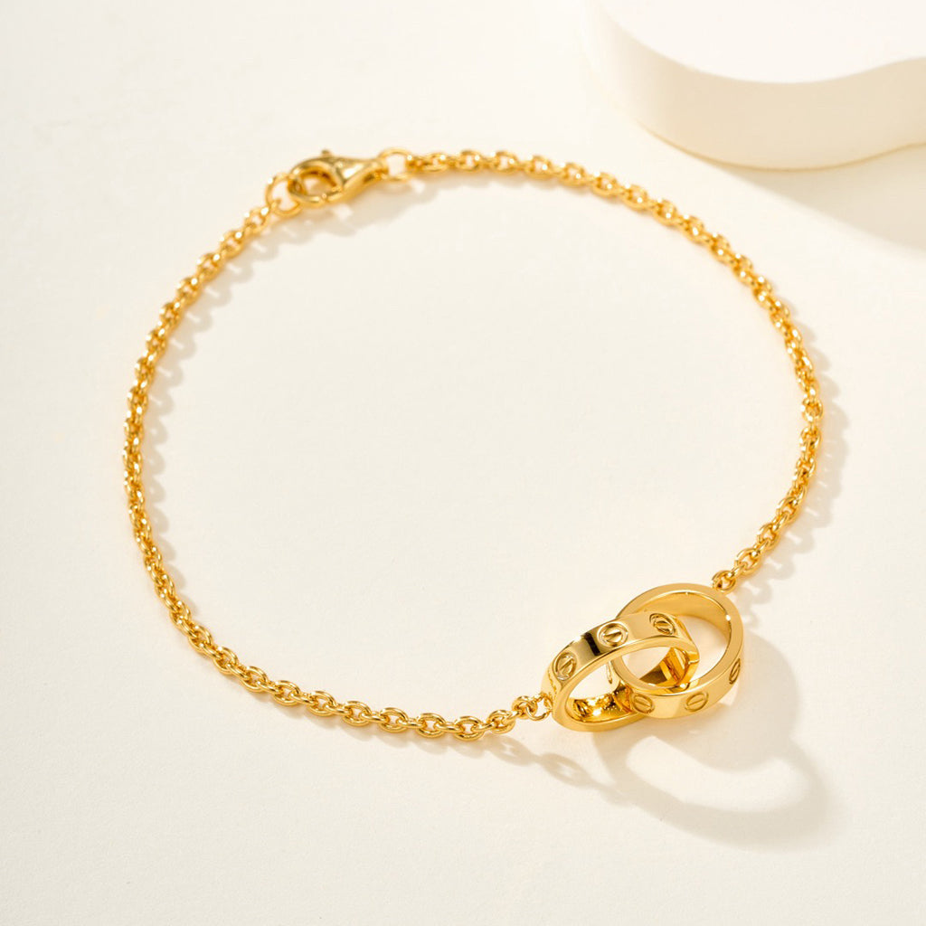 [⭐Spark]LOVE BRACELET DOUBLE RING