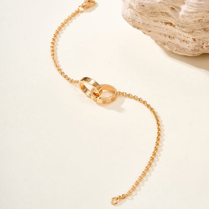 [⭐Spark]LOVE BRACELET DOUBLE RING