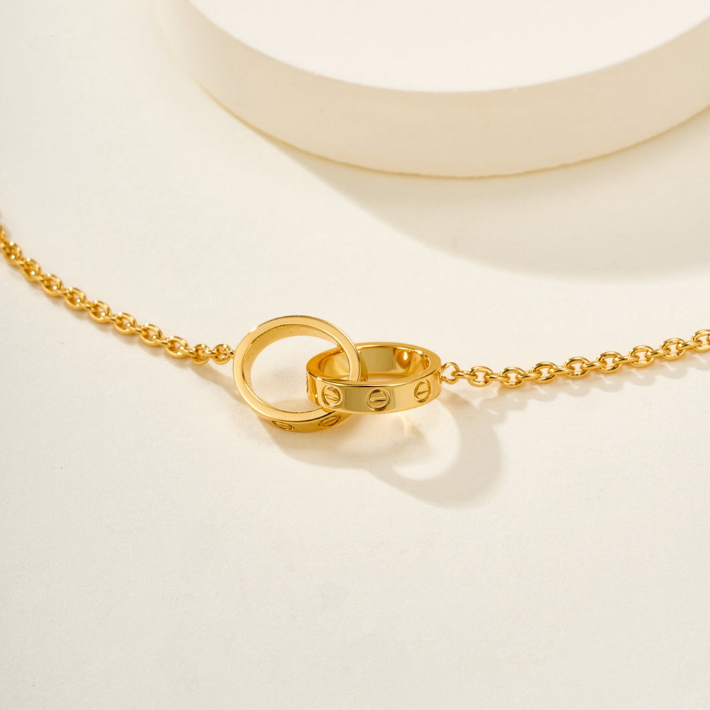 [⭐Spark]LOVE BRACELET DOUBLE RING