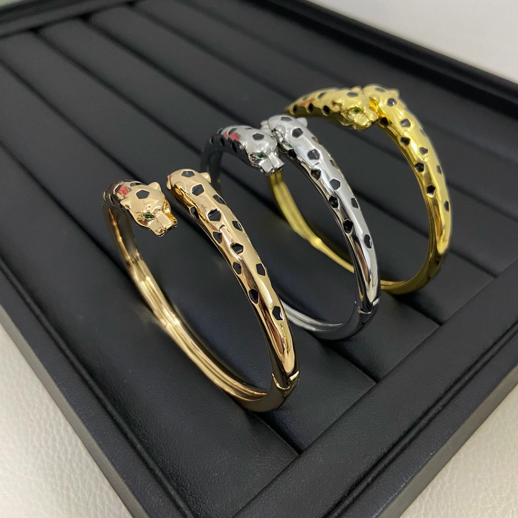 [⭐Spark]PANTHERE DOUBLE HEADED OPEN BRACELET
