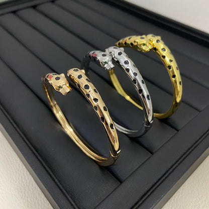 [⭐Spark]PANTHERE DOUBLE HEADED OPEN BRACELET