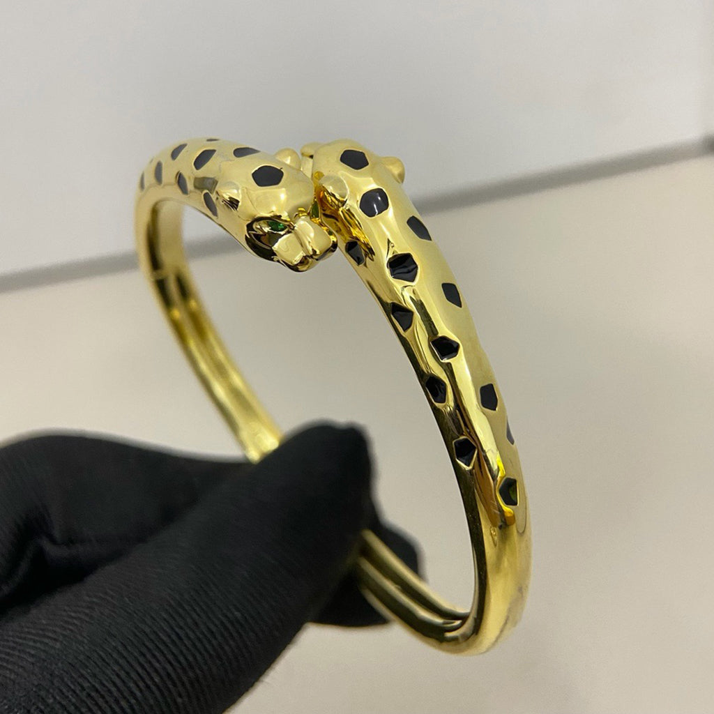 [⭐Spark]PANTHERE DOUBLE HEADED OPEN BRACELET