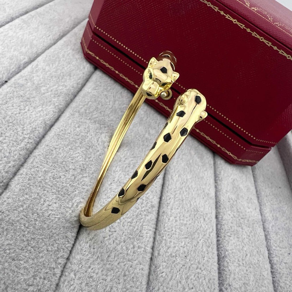 [⭐Spark]PANTHERE DOUBLE HEADED OPEN BRACELET