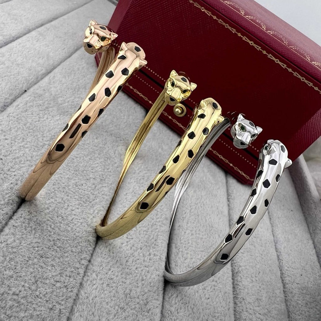 [⭐Spark]PANTHERE DOUBLE HEADED OPEN BRACELET
