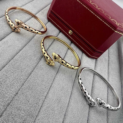 [⭐Spark]PANTHERE DOUBLE HEADED OPEN BRACELET