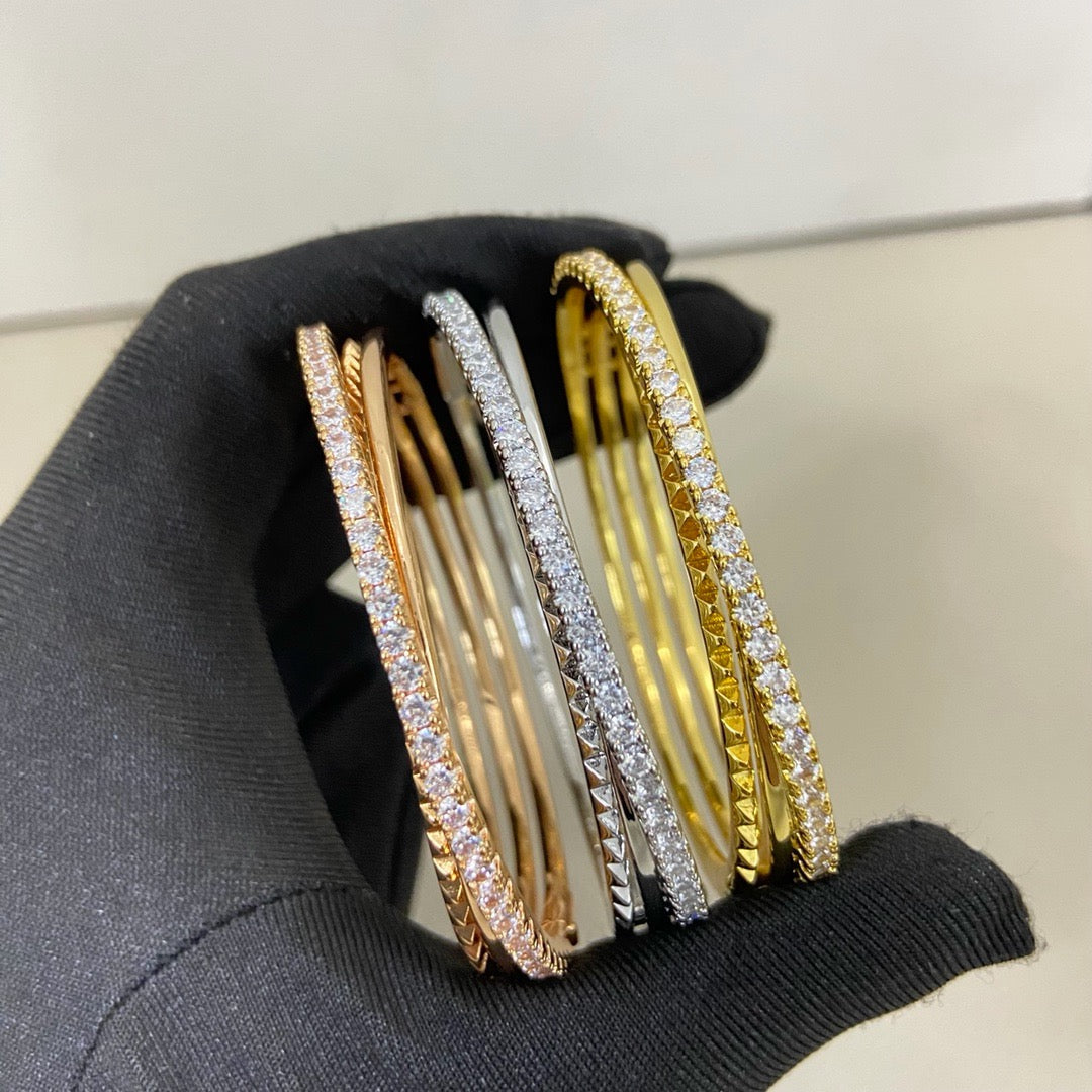[⭐Spark]ETINCELLE HALF-PAVED DIAMOND BRACELET
