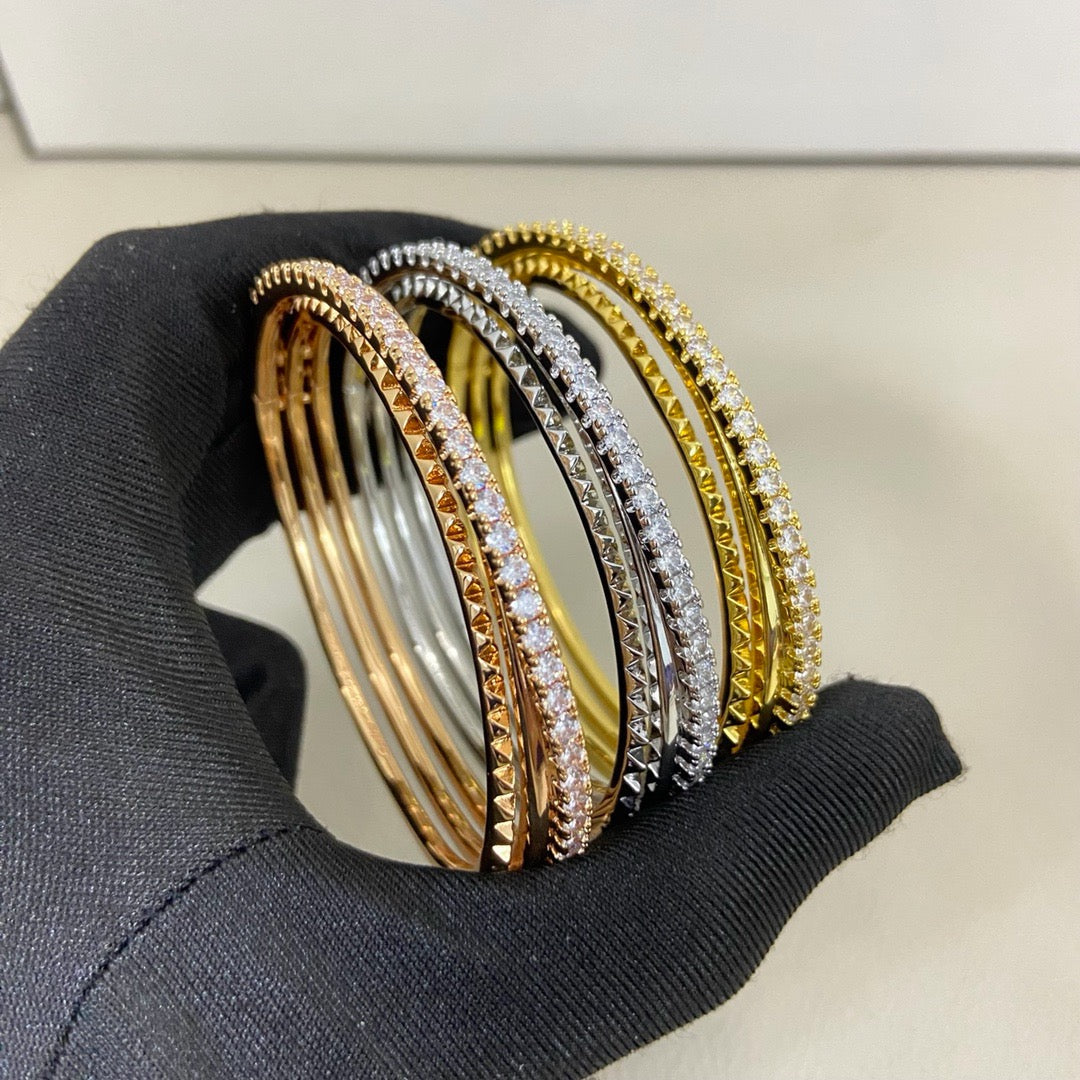 [⭐Spark]ETINCELLE HALF-PAVED DIAMOND BRACELET