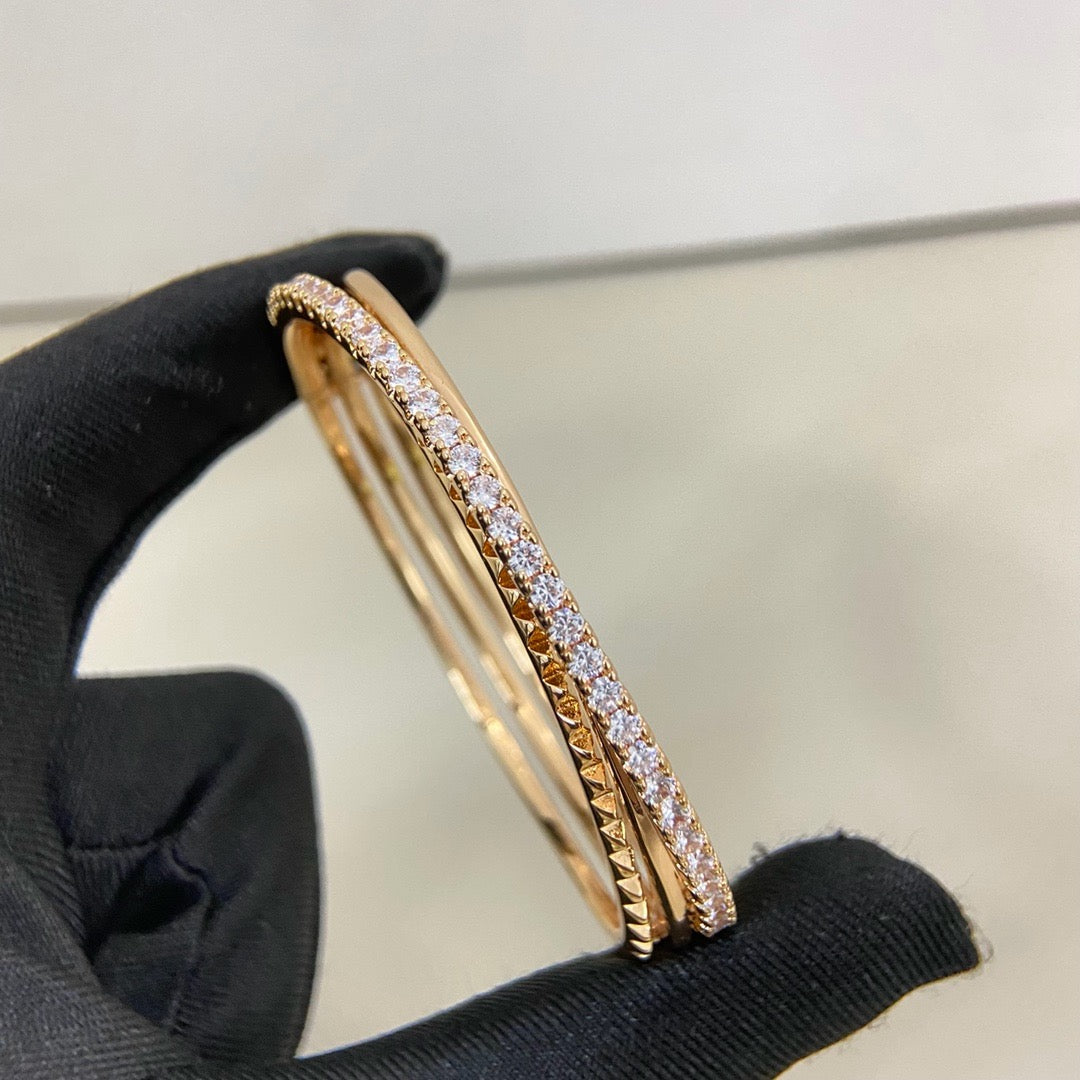 [⭐Spark]ETINCELLE HALF-PAVED DIAMOND BRACELET