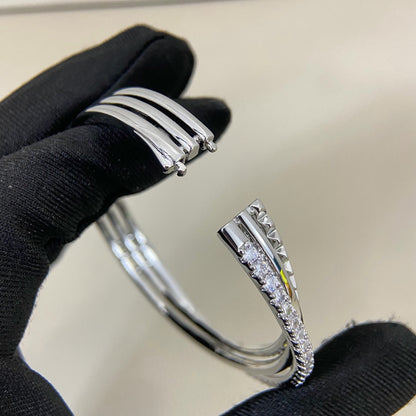 [⭐Spark]ETINCELLE HALF-PAVED DIAMOND BRACELET
