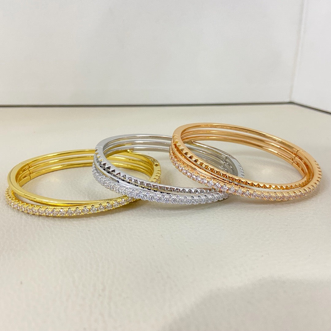 [⭐Spark]ETINCELLE HALF-PAVED DIAMOND BRACELET