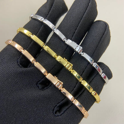 [⭐Spark]PANTHERE HALF DIAMOND ON CHAIN BRACELET