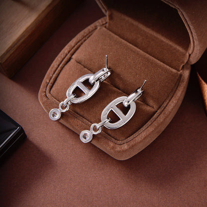 [⭐Spark]HM CHAINE DIAMOND EARRINGS