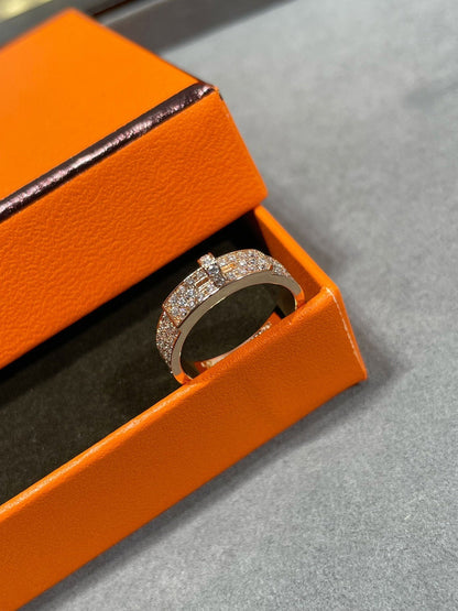 [⭐Spark]KELLY PINK GOLD DIAMOND RING