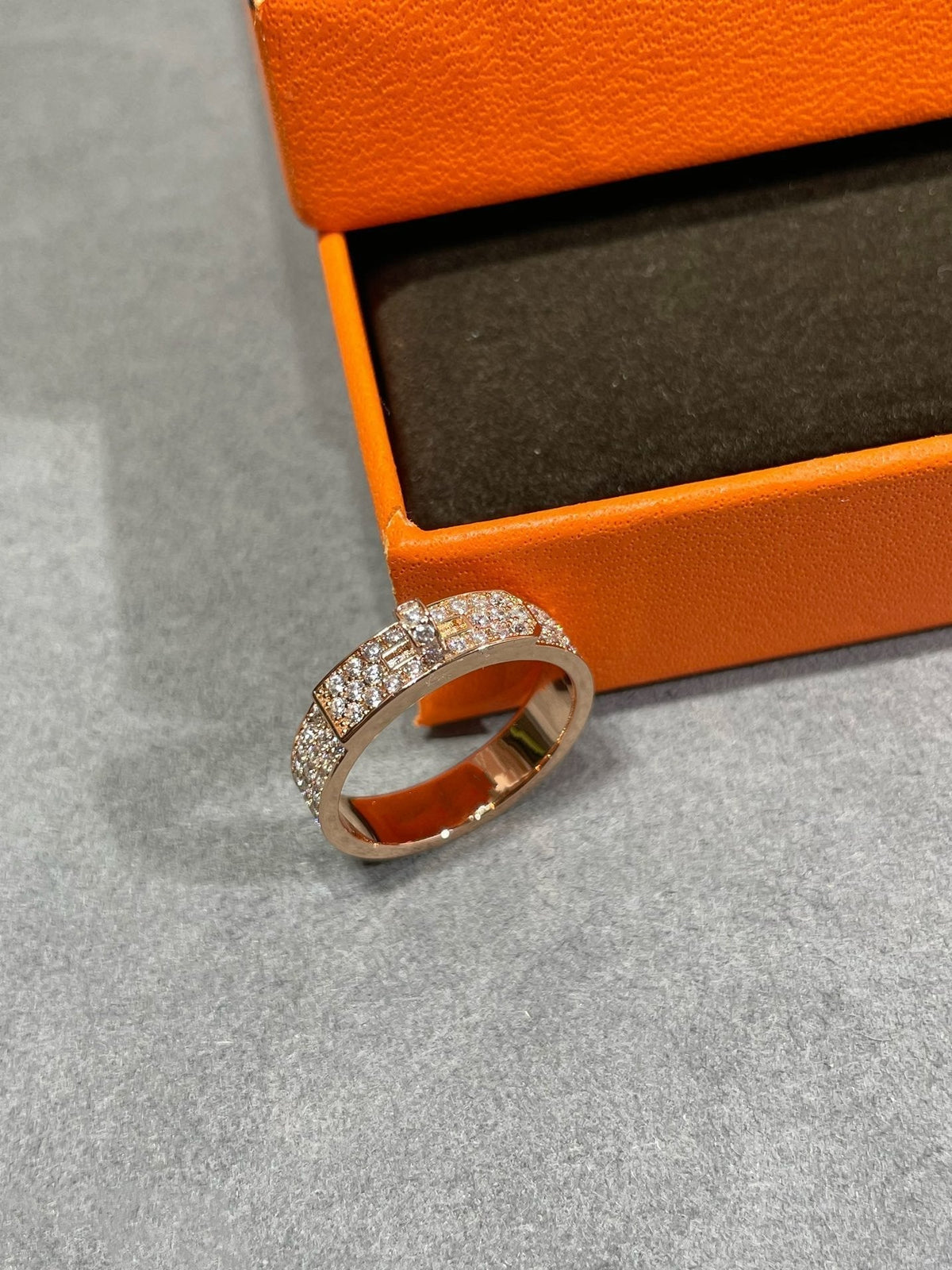 [⭐Spark]KELLY PINK GOLD DIAMOND RING