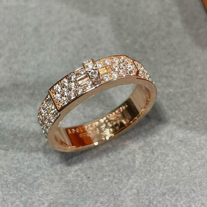 [⭐Spark]KELLY PINK GOLD DIAMOND RING