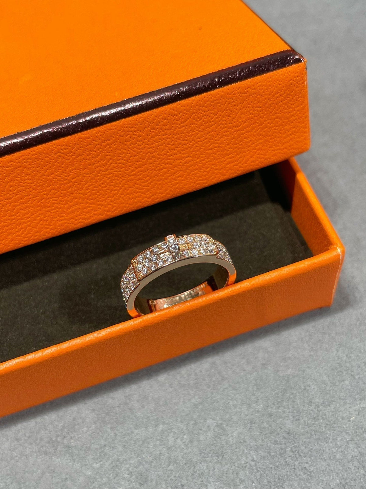 [⭐Spark]KELLY PINK GOLD DIAMOND RING