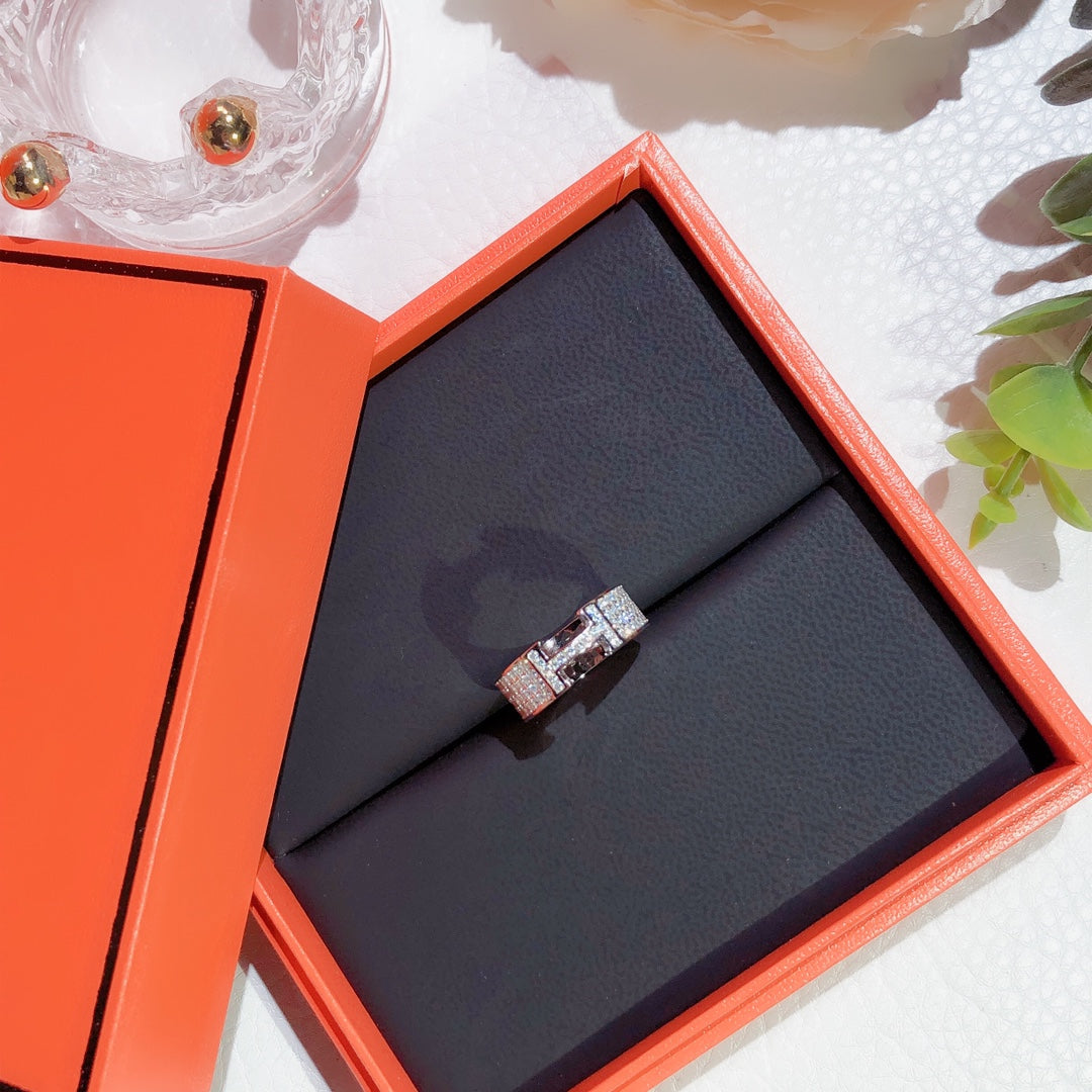 [⭐Spark]H RING FULL DIAMOND
