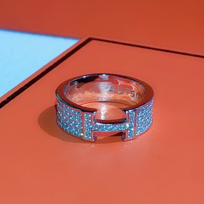 [⭐Spark]H RING FULL DIAMOND