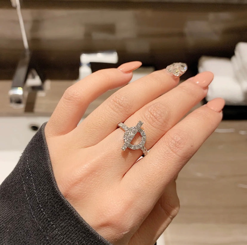 [⭐Spark]ECHAPPEE RING SILVER DIAMOND