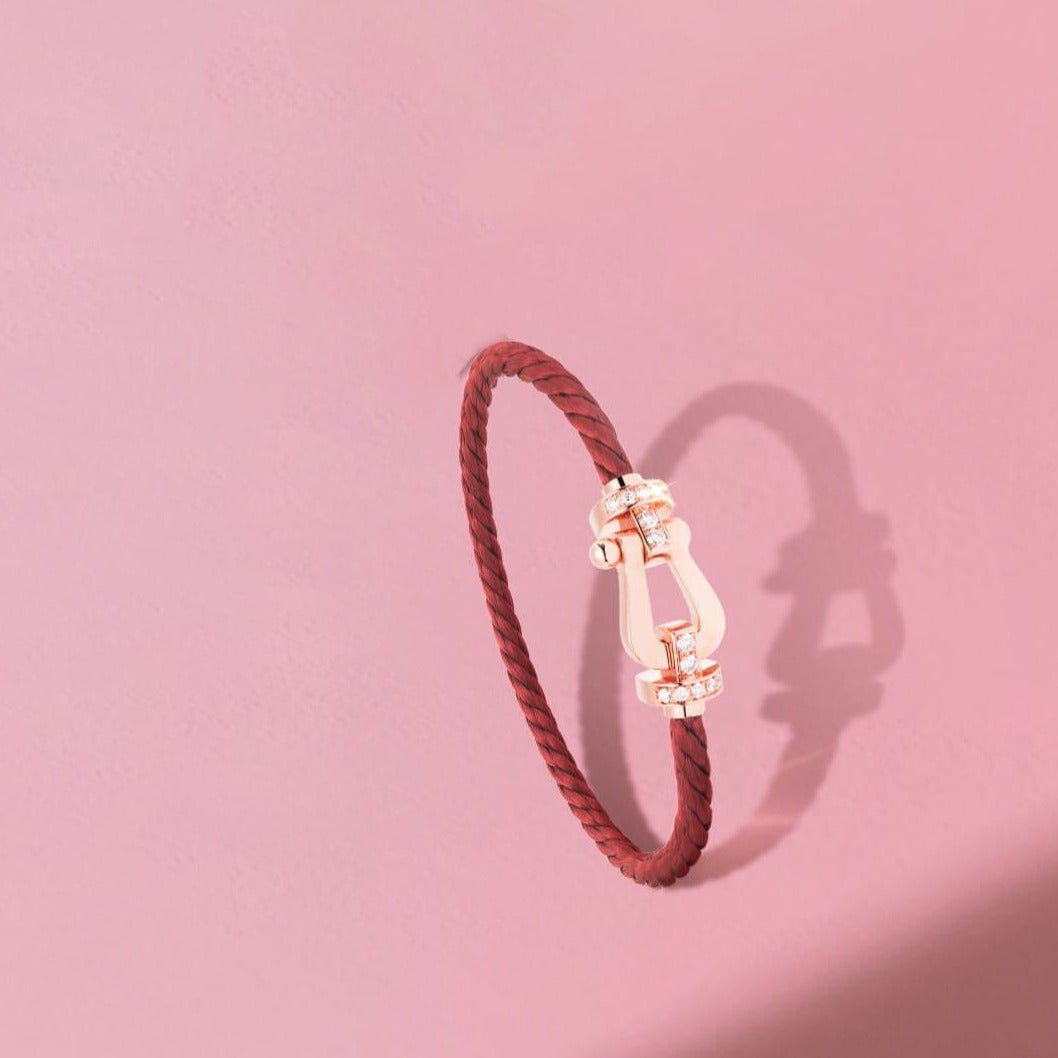 [⭐Spark]FORCE 10 HALF DIAMOND PINK GOLD RED CORDERI LARGE AND MEDIUM MODEL