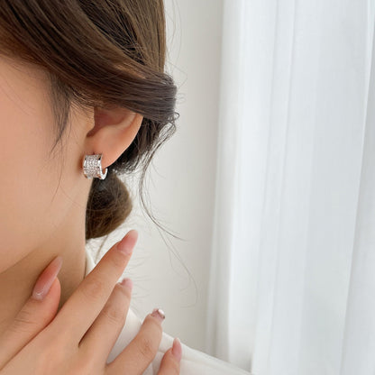 [⭐Spark]ZERO 1 DIAMOND PAVED EARRINGS