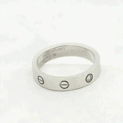 [⭐Spark]LOVE RING 4MM 1 DIAMOND SILVER