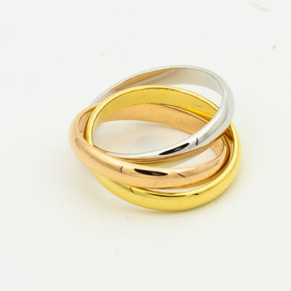 [⭐Spark Jewelry]TRINITY RING GOLD PINK GOLD SILVER
