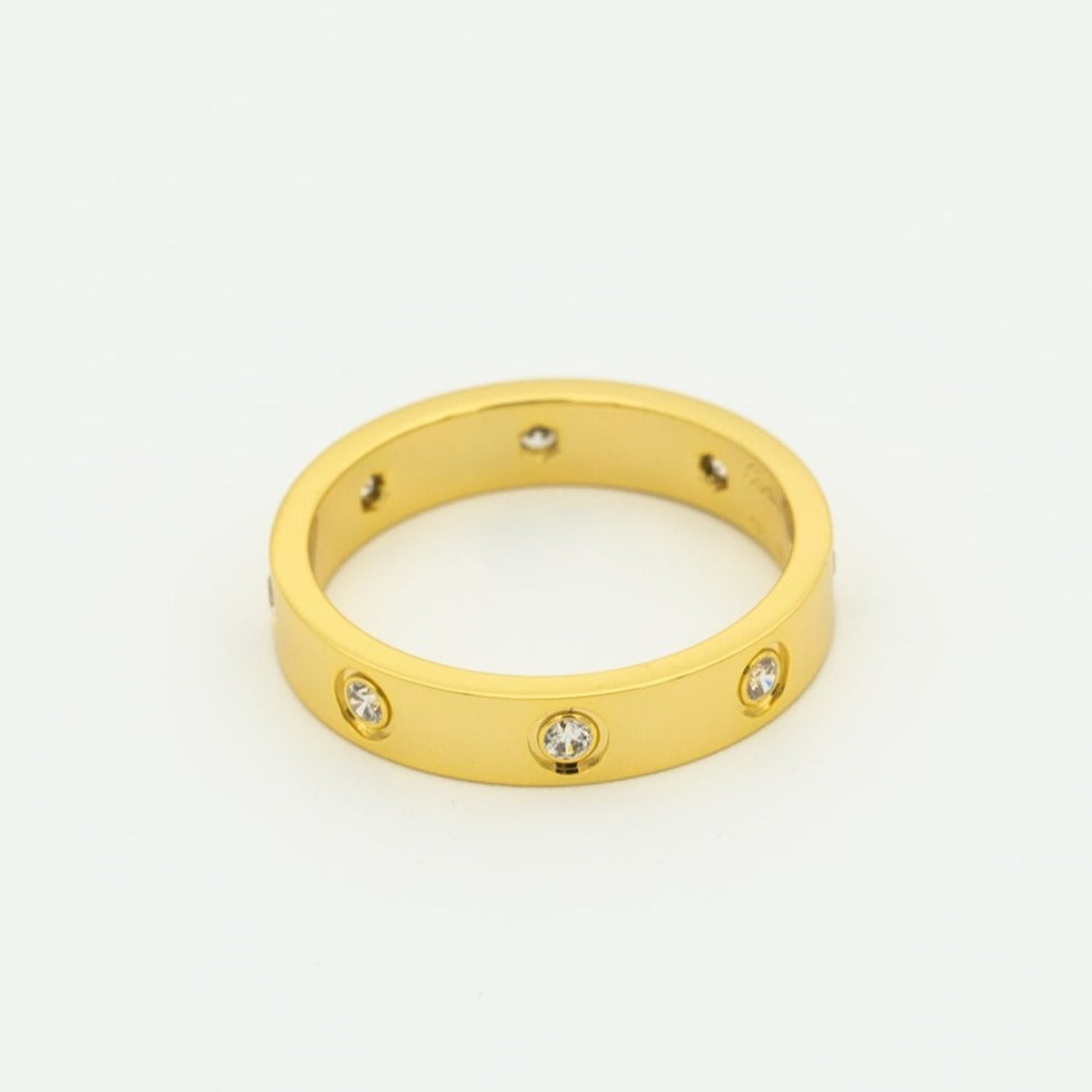 [⭐Spark]LOVE RING 3.6MM 8 DIAMONDS