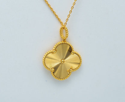 [⭐Spark]CLOVER 25MM PEDANT NECKLACE GOLD