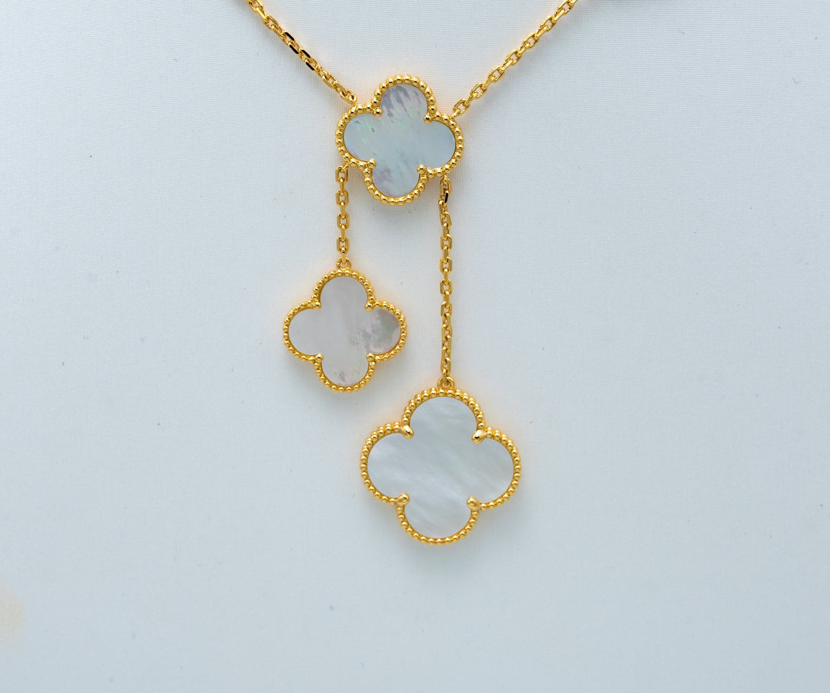 [⭐Spark]CLOVER MOTHER OF PEARL NECKLACE 6 MOTIF