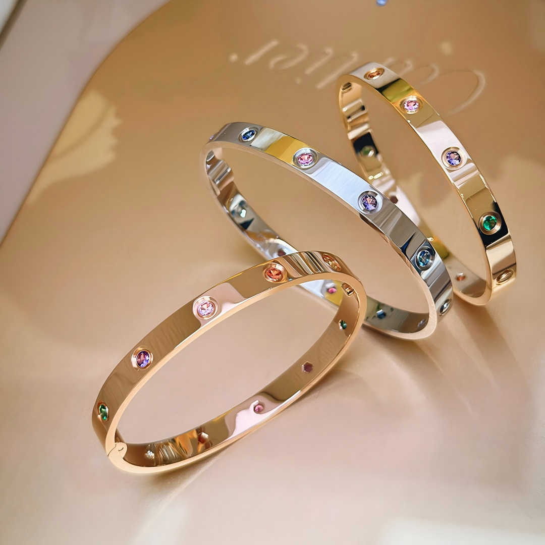 [⭐Spark] 2026 RAINBOW LOVE BRACELET 6.1MM  10 DIAMONDS