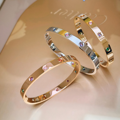 [⭐Spark] 2026 RAINBOW LOVE BRACELET 6.1MM  10 DIAMONDS