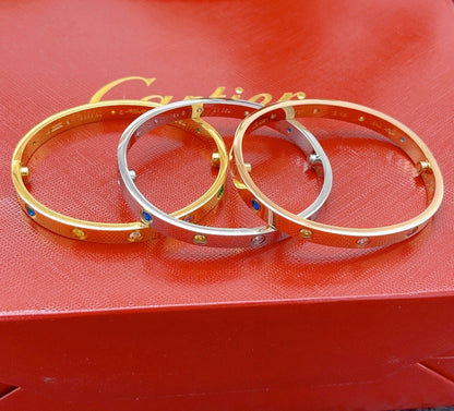 [⭐Spark] 2026 RAINBOW LOVE BRACELET 6.1MM  10 DIAMONDS