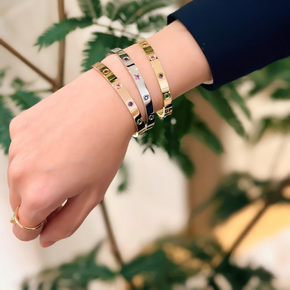 [⭐Spark] 2026 RAINBOW LOVE BRACELET 6.1MM  10 DIAMONDS