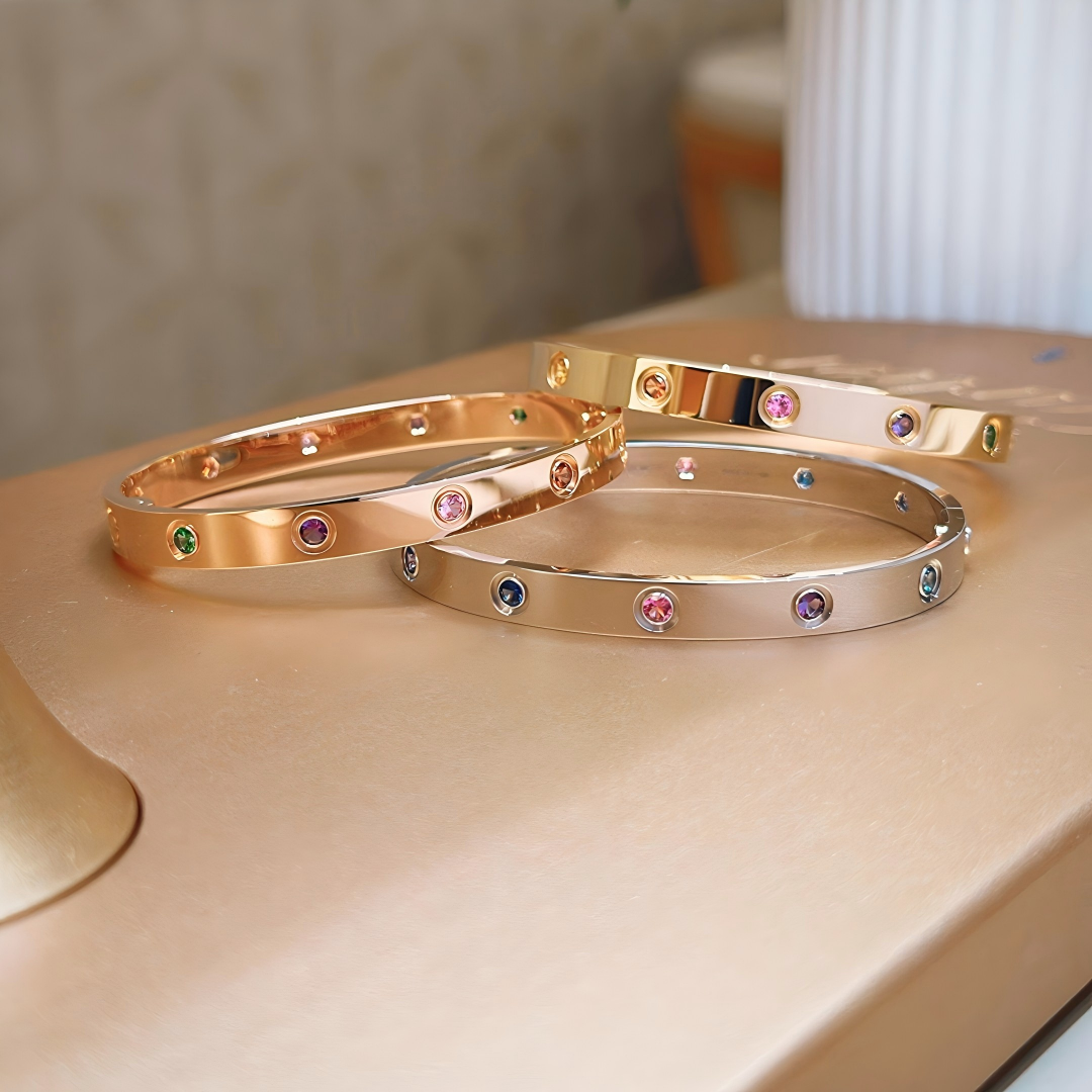 [⭐Spark] 2026 RAINBOW LOVE BRACELET 6.1MM  10 DIAMONDS