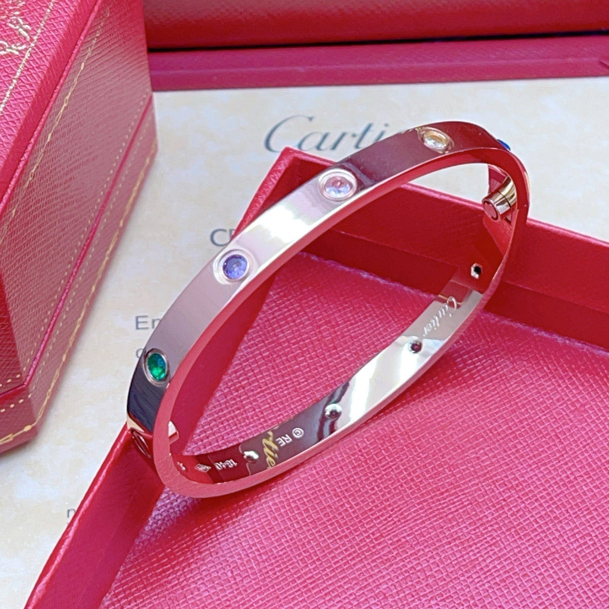 [⭐Spark] 2026 RAINBOW LOVE BRACELET 6.1MM  10 DIAMONDS