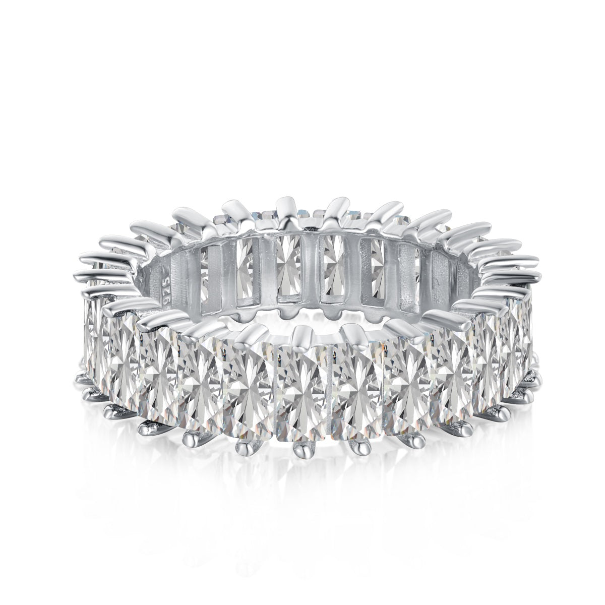 [Spark Jewelry]Unique Colorful Radiant Cut RIng