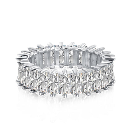 [Spark Jewelry]Unique Colorful Radiant Cut RIng