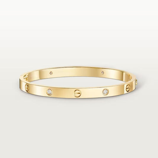 [⭐Spark]LOVE BRACELET 4.8MM 4 DIAMONDS