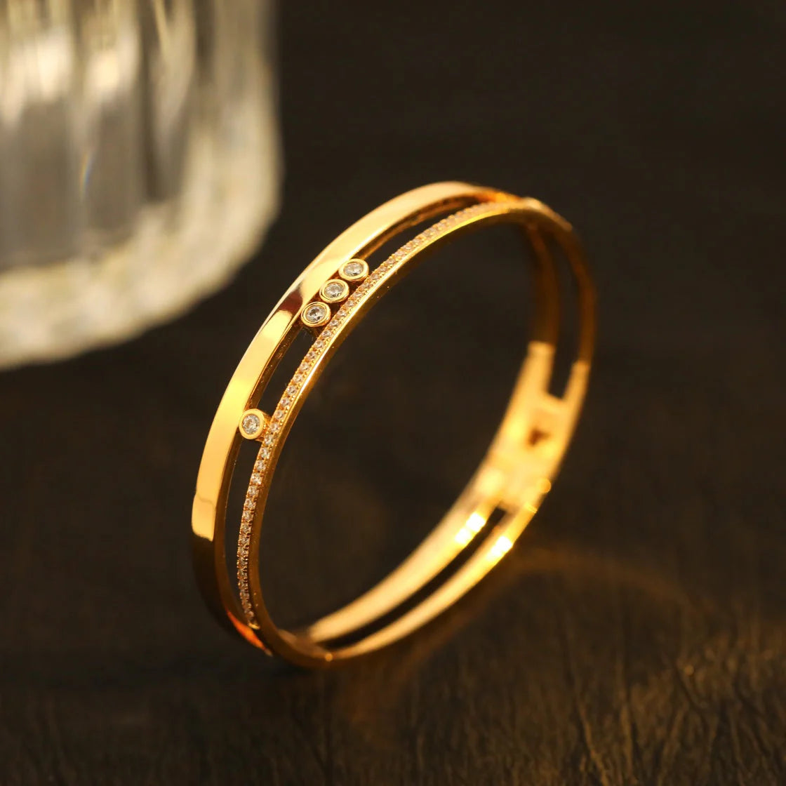 [⭐Spark]Move Romane Diamond Bangle Bracelet