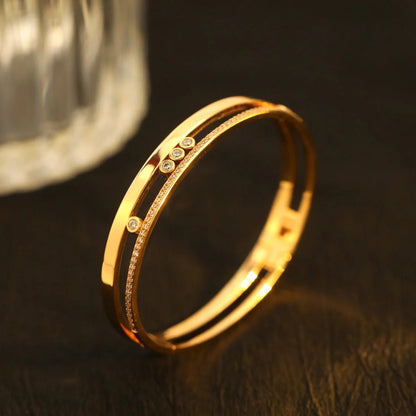 [⭐Spark]Move Romane Diamond Bangle Bracelet