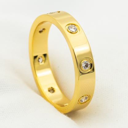 [⭐Spark]LOVE RING 3.6MM 8 DIAMONDS