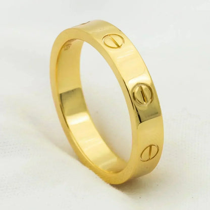 [⭐Spark]LOVE RING 4MM 1 DIAMOND GOLD
