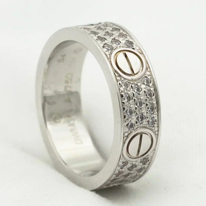 [⭐Spark]LOVE RING 5.5MM DIAMONDS PAVED