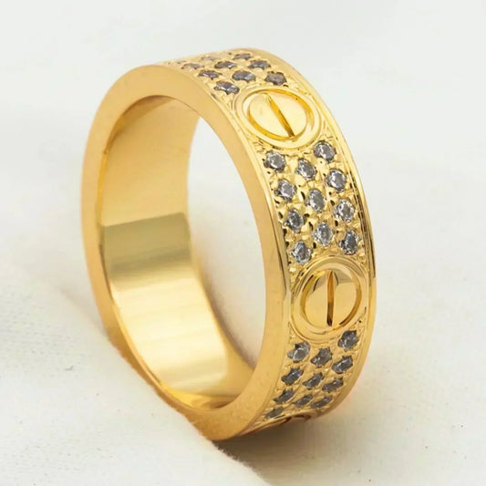 [⭐Spark]LOVE RING 5.5MM DIAMONDS PAVED