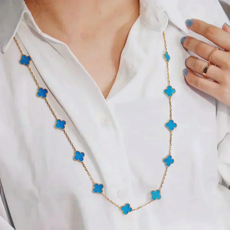 [⭐Spark]CLOVER 20 MOTIFS TURQUOISE GOLD
