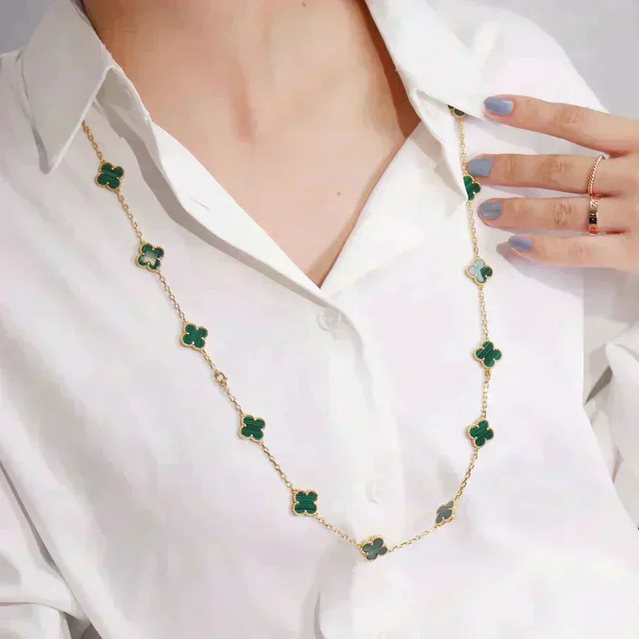 [⭐Spark]CLOVER 20 MOTIFS MALACHITE GOLD