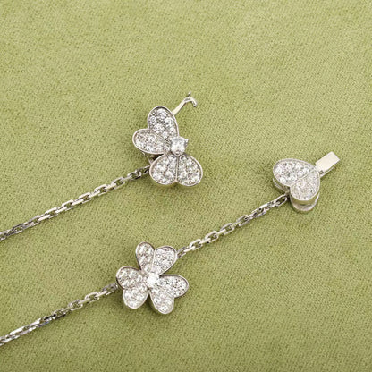 [⭐Spark]FRIVOLE SILVER 9 FLOWERS NECKLACE