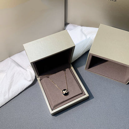 [⭐Spark]JEUX DE PINK GOLD DIAMOND NECKLACE