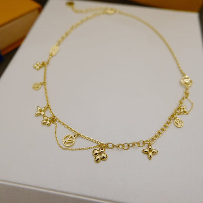 [⭐Spark]BLOOMING SUPPLE NECKLACE BRASS